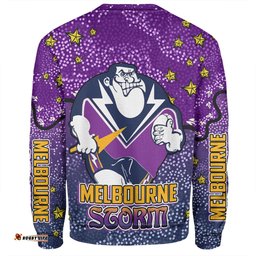 Amazing Aussie Melbourne Storm Custom Team With Dot And Star Patterns For Tough Fan Sweatshirt