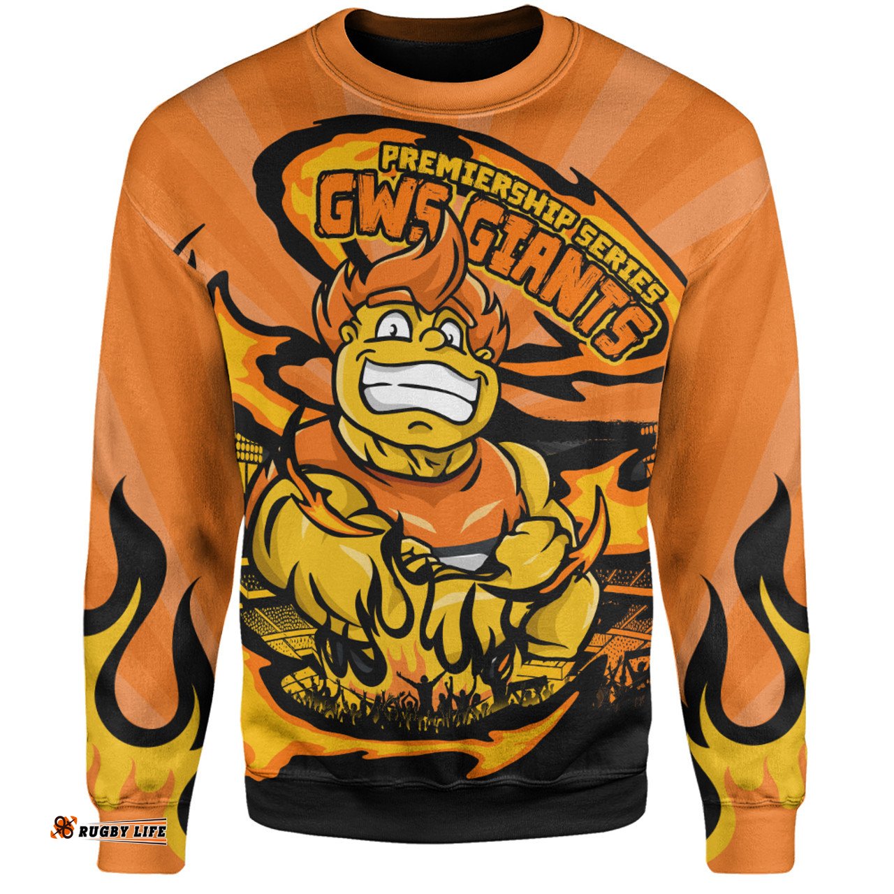Amazing Aussie GWS GIANTS Premiership Series Flame Edition Sweatshirt