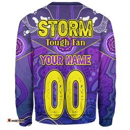 Amazing Aussie Melbourne Storm Custom Melbourne Storm For Life With Aboriginal Style Sweatshirt