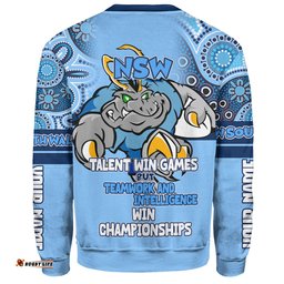 Amazing Aussie Cockroach Sport Custom Talent Win Games But Teamwork And Intelligence Win Championships With Aboriginal Style Sweatshirt