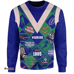 Amazing Aussie New Zealand Warriors Sport Argyle Patterns Style Tough Fan Rugby For Life Sweatshirt
