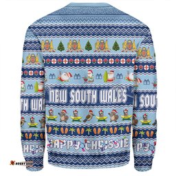 Amazing Aussie New South Wales Christmas Custom Happy Chrissie Ugly Style Sweatshirt