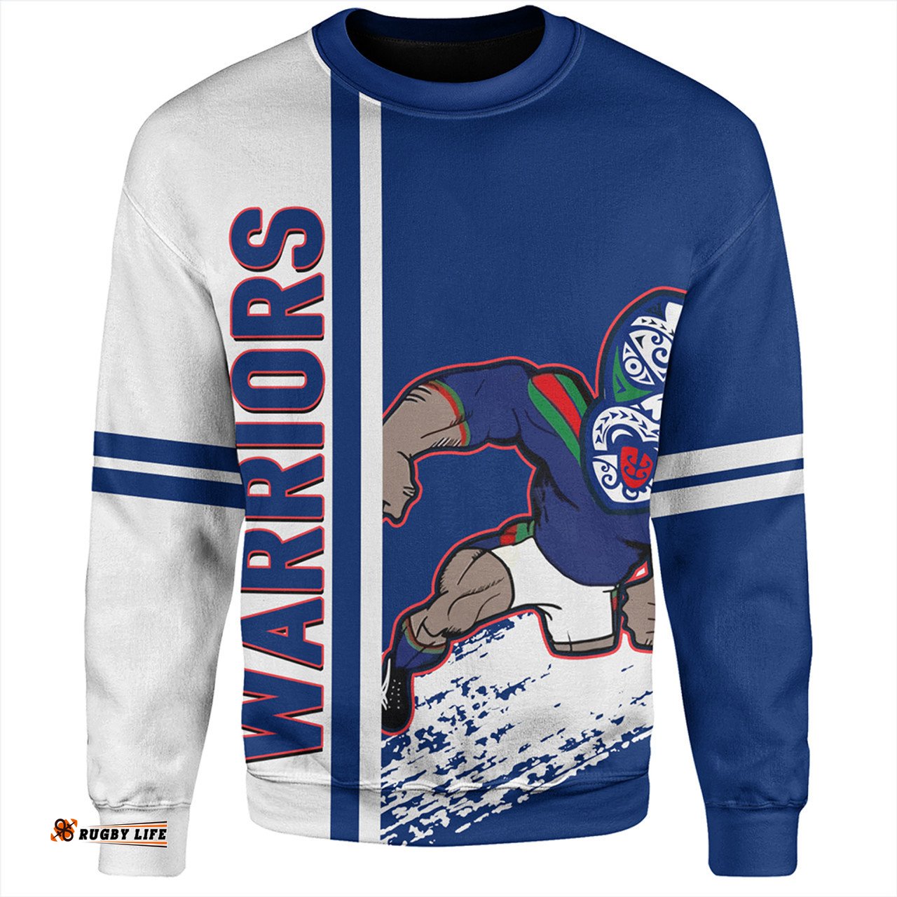 Amazing Aussie New Zealand Warriors Sport Warriors Mascot Quater Style Sweatshirt