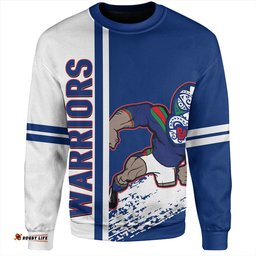 Amazing Aussie New Zealand Warriors Sport Warriors Mascot Quater Style Sweatshirt