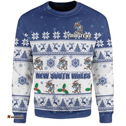 Amazing Aussie New South Wales Cockroaches Christmas Custom Special Ugly Christmas Sweatshirt
