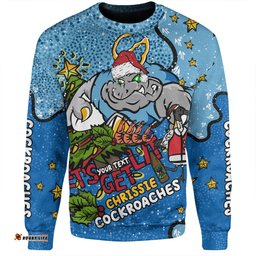 Amazing Aussie New South Wales Cockroaches Christmas Custom Let's Get Lit Chrisse Pressie Sweatshirt