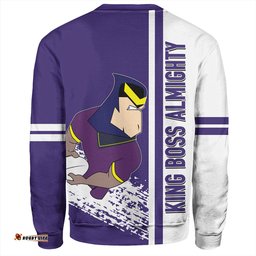Amazing Aussie Melbourne Storm Melbourne Storm Mascot Quater Style Sweatshirt
