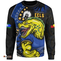 Amazing Aussie Parramatta Eels NAIDOC Indigenous Warrior Spirit Sweatshirt