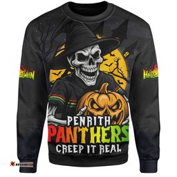 Amazing Aussie Penrith Panthers Dark Moon Rugby Halloween Battle Edition Sweatshirt