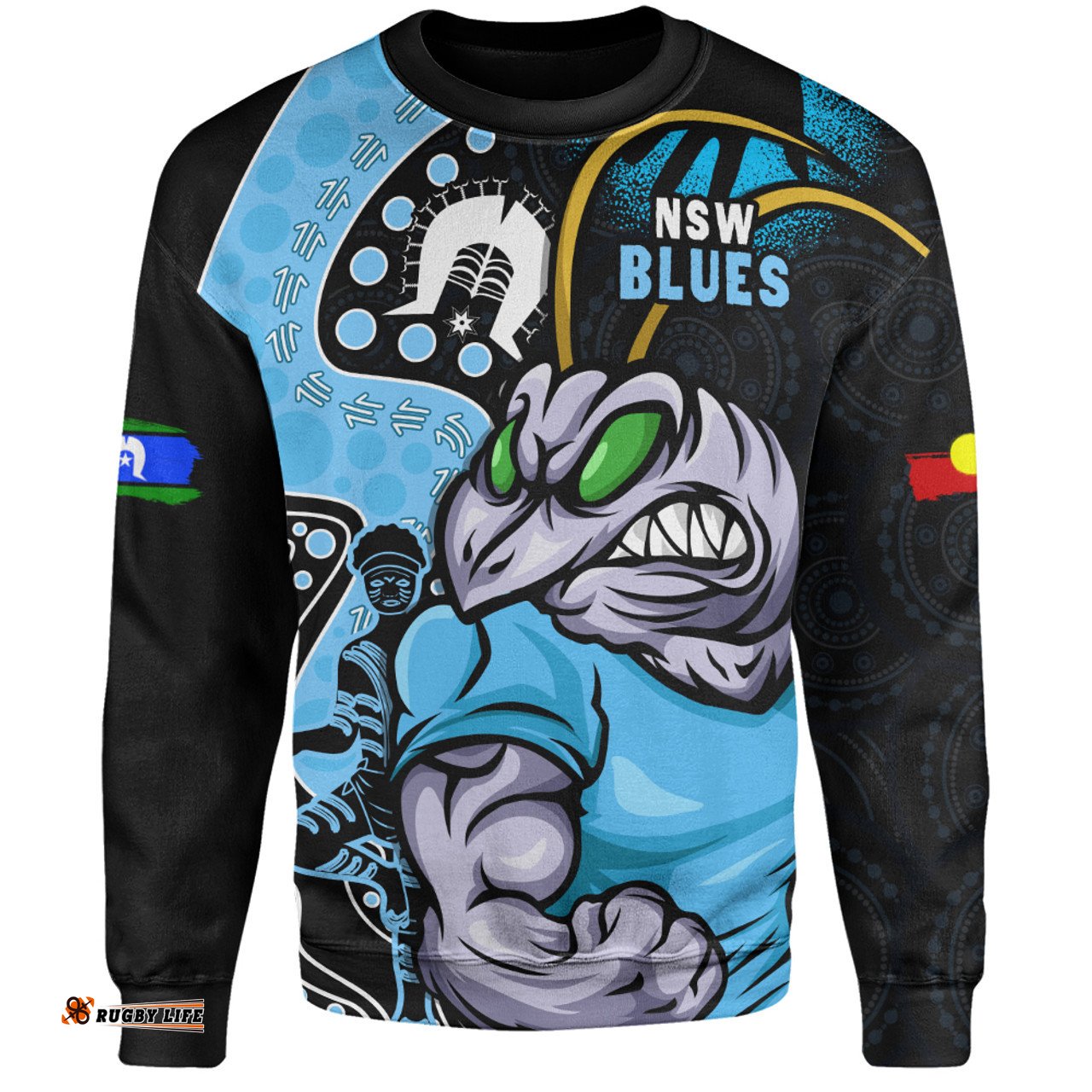 Amazing Aussie New South Wales Blues NAIDOC Indigenous Warrior Spirit Sweatshirt