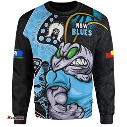 Amazing Aussie New South Wales Blues NAIDOC Indigenous Warrior Spirit Sweatshirt