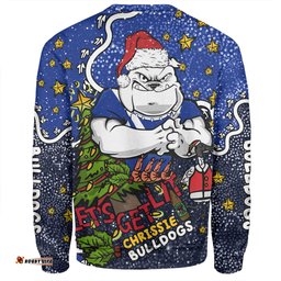 Amazing Aussie Canterbury Bankstown Bulldogs Christmas Custom Let's Get Lit Chrisse Pressie Sweatshirt