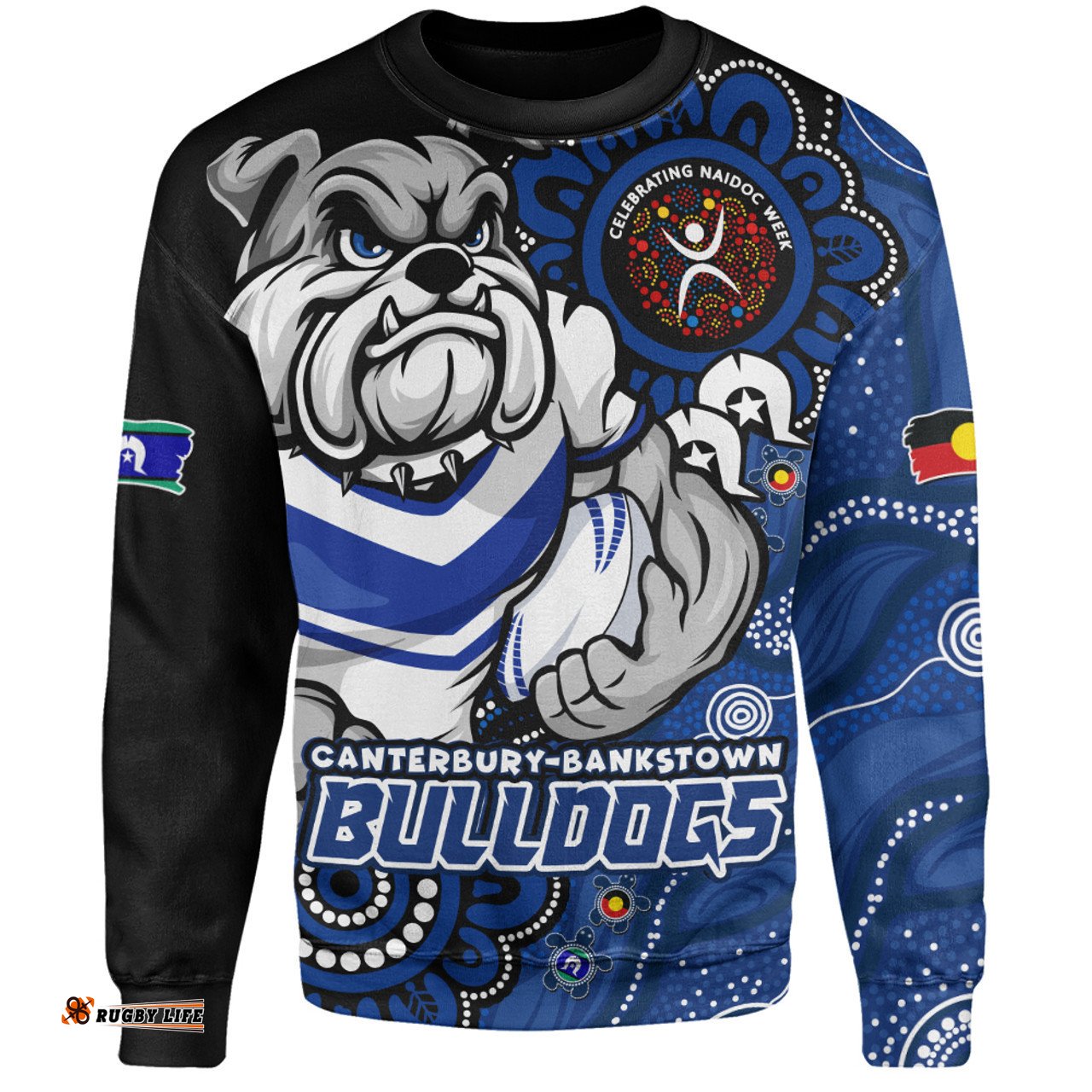 Amazing Aussie Canterbury Bankstown Bulldogs Power Through Generations NAIDOC Edition Sweatshirt