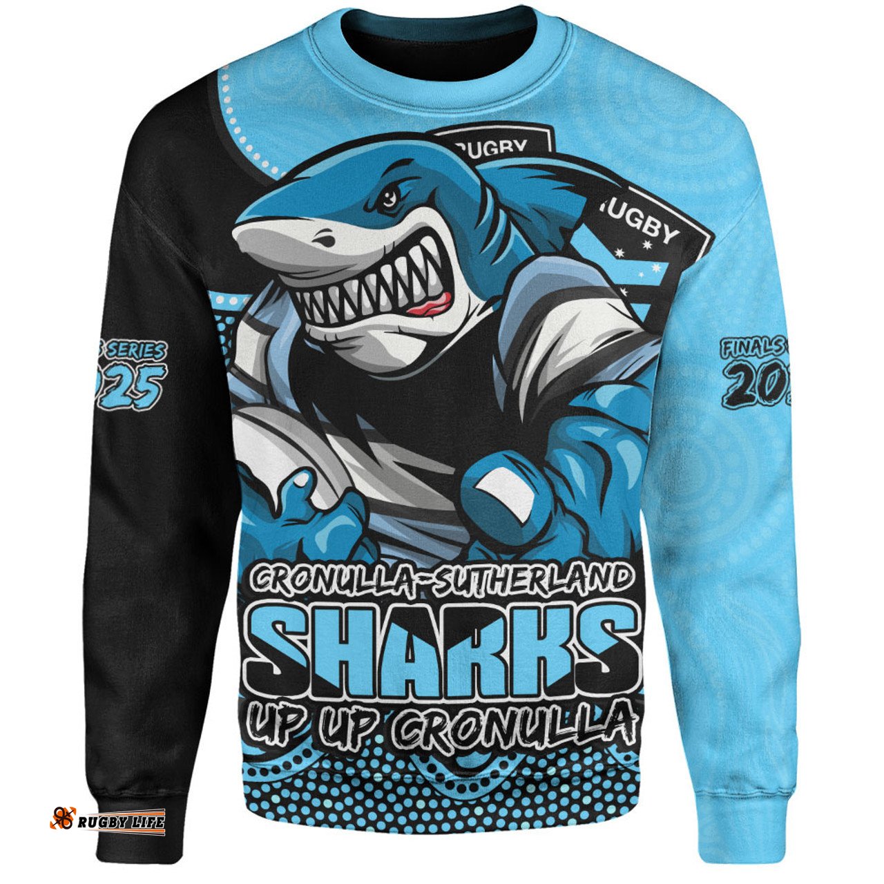 Amazing Aussie Cronulla Sutherland Sharks Battle For Glory Rugby Finals Edition Sweatshirt