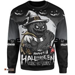 Amazing Aussie Collingwood Dark Pumpkin Halloween Spirit Sweatshirt