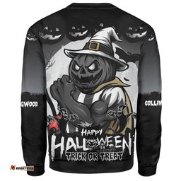 Amazing Aussie Collingwood Dark Pumpkin Halloween Spirit Sweatshirt