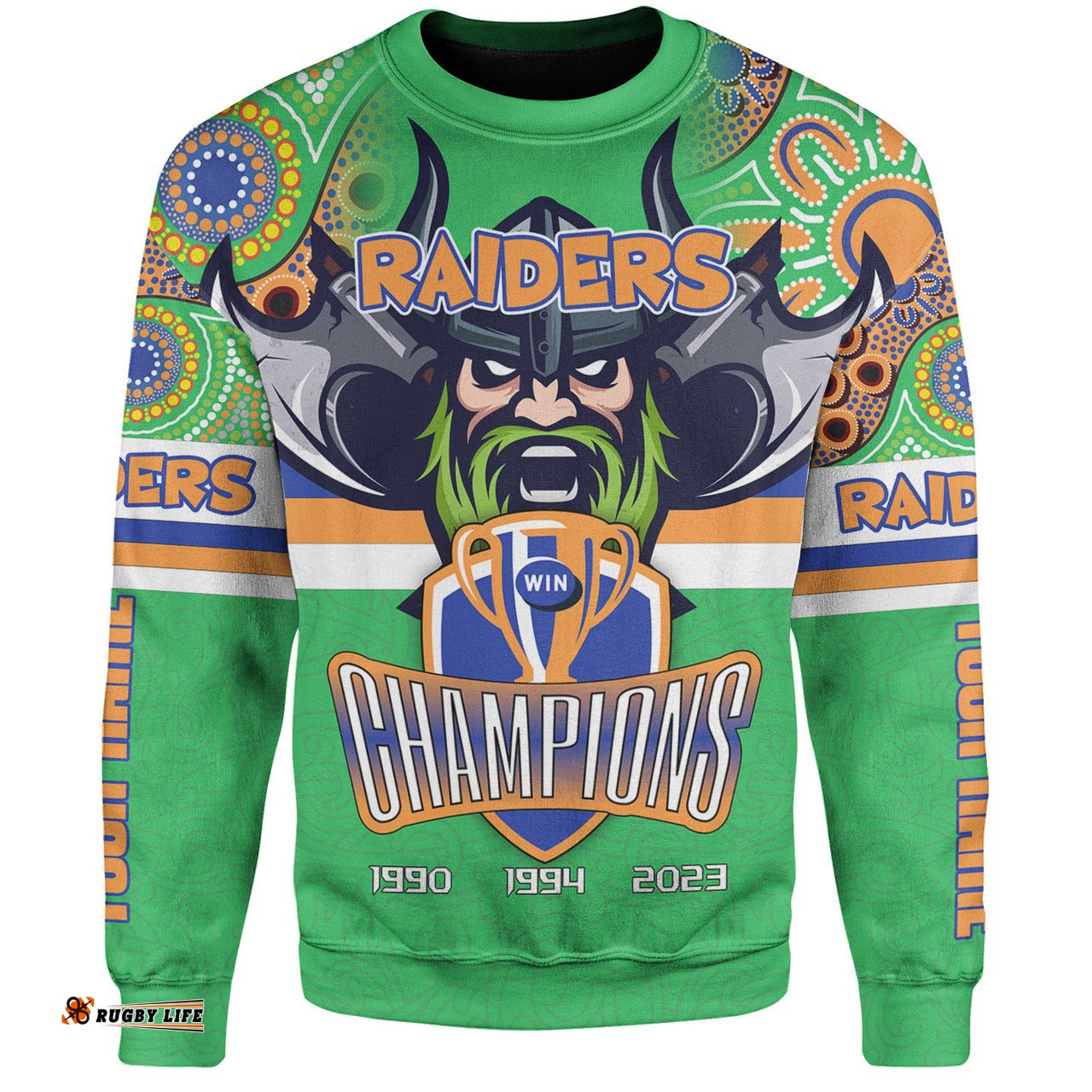 Amazing Aussie Canberra Raiders Custom Talent Win Games But Teamwork And Intelligence Win Championships With Aboriginal Style Sweatshirt