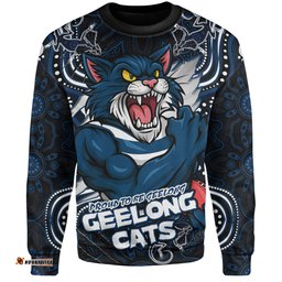 Amazing Aussie Geelong Cats Spirit Warriors Of The Game Sweatshirt