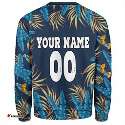 Amazing Aussie Gold Coast Titans Custom Tropical Patterns Gold Coast Titans Sweatshirt