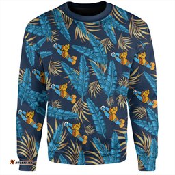 Amazing Aussie Gold Coast Titans Custom Tropical Patterns Gold Coast Titans Sweatshirt
