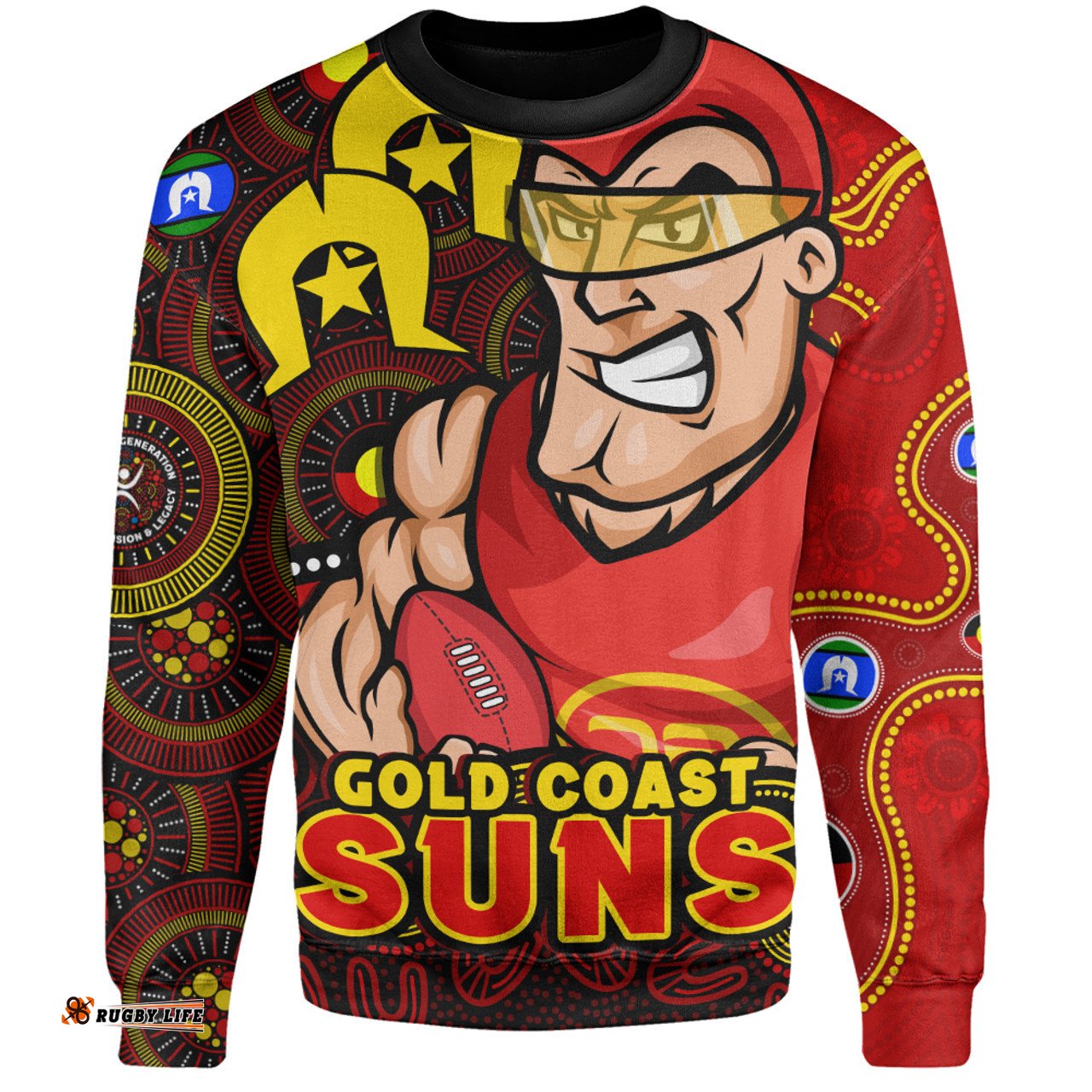 Amazing Aussie Gold Coast SUNS NAIDOC Spirit Of Country Sweatshirt