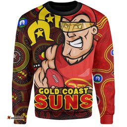 Amazing Aussie Gold Coast SUNS NAIDOC Spirit Of Country Sweatshirt