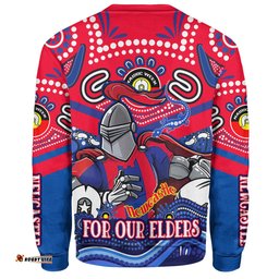 Amazing Aussie Newcastle Knights Naidoc Week Custom For Our Elders Home Jersey Sweatshirt