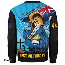 Amazing Aussie Gold Coast Titans Fearless ANZAC Defender Sweatshirt