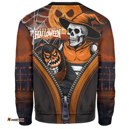 Amazing Aussie Gold Coast SUNS Halloween Night Reaper Zipper Sweatshirt