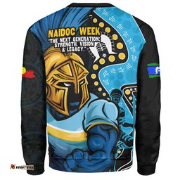 Amazing Aussie Gold Coast Titans NAIDOC Indigenous Warrior Spirit Sweatshirt