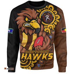 Amazing Aussie Hawthorn Power Through Generations NAIDOC Edition Sweatshirt