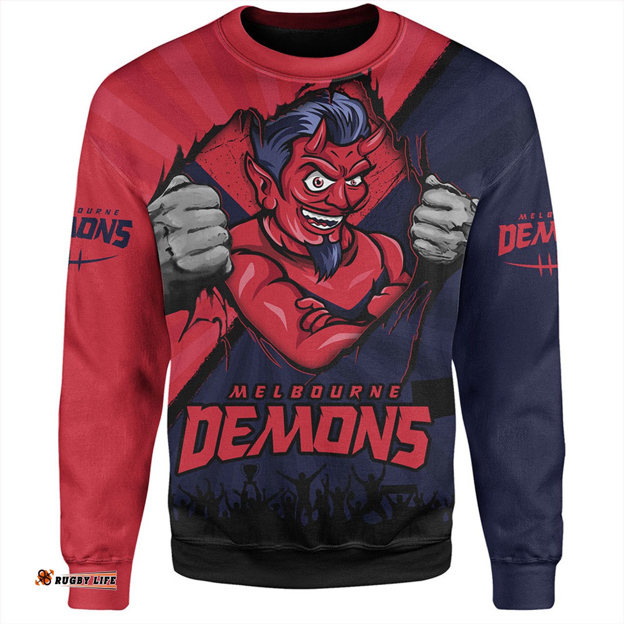 Amazing Aussie Melbourne Breaking Through Fan Design Sweatshirt