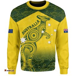 Amazing Aussie Indigenous Australian Aboriginal Dreamtime Kangaroo Australia Pride Sweatshirt