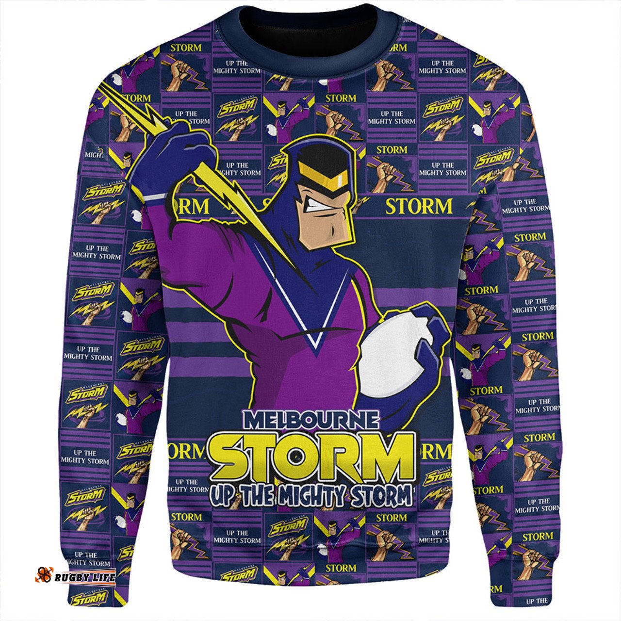 Amazing Aussie Melbourne Storm Champion’s Pride Comic Style Sweatshirt