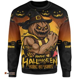 Amazing Aussie Hawthorn Dark Pumpkin Halloween Spirit Sweatshirt