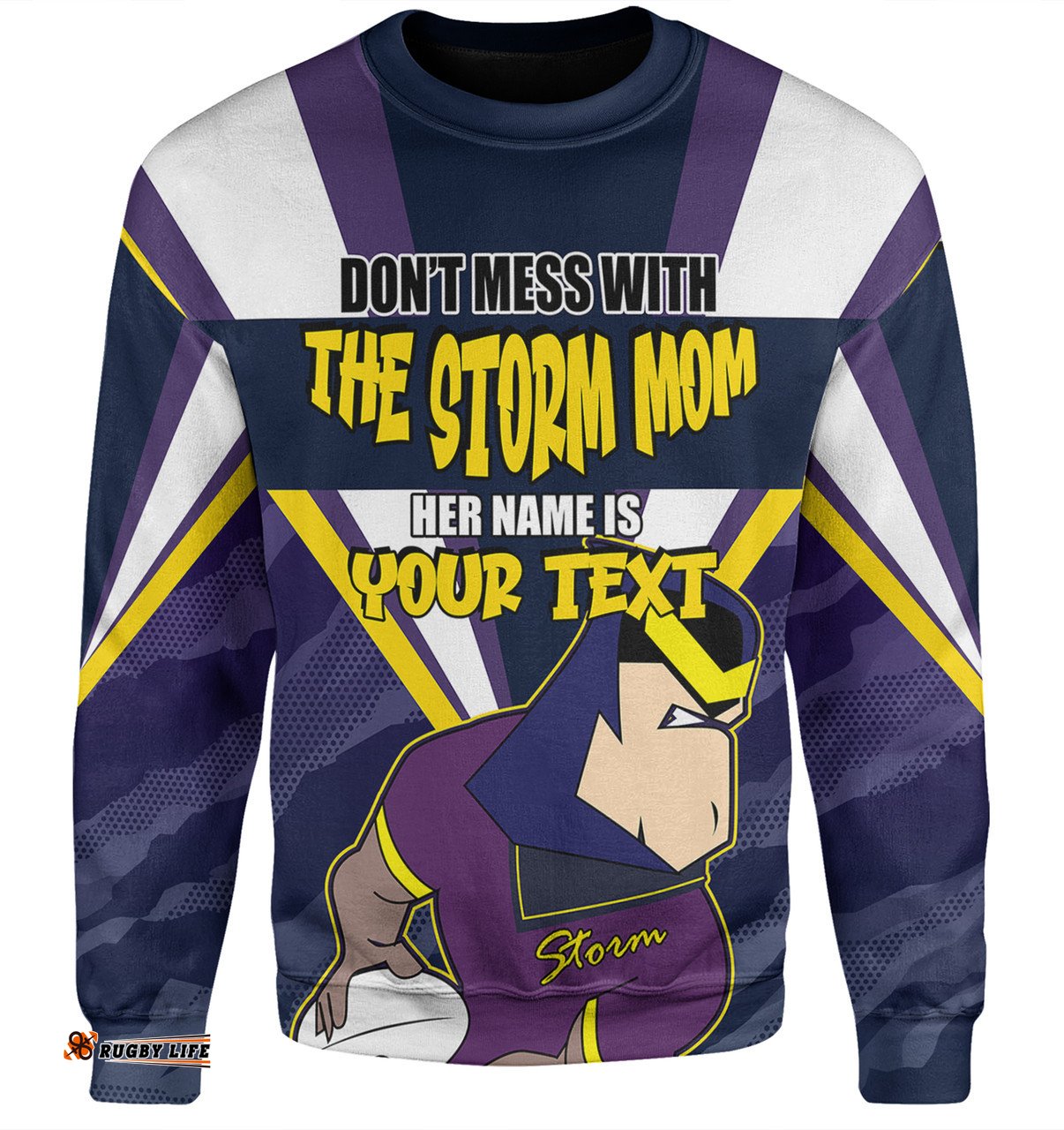 Amazing Aussie Melbourne Storm Mother's Day Screaming Mom and Crazy Fan Sweatshirt