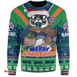 Amazing Aussie New Zealand Warriors Christmas Custom Warriors Santa Aussie Big Things Sweatshirt
