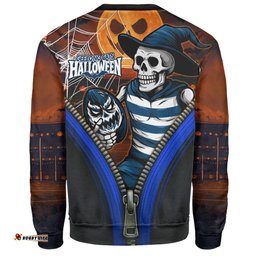 Amazing Aussie GWS GIANTS Halloween Night Reaper Zipper Sweatshirt
