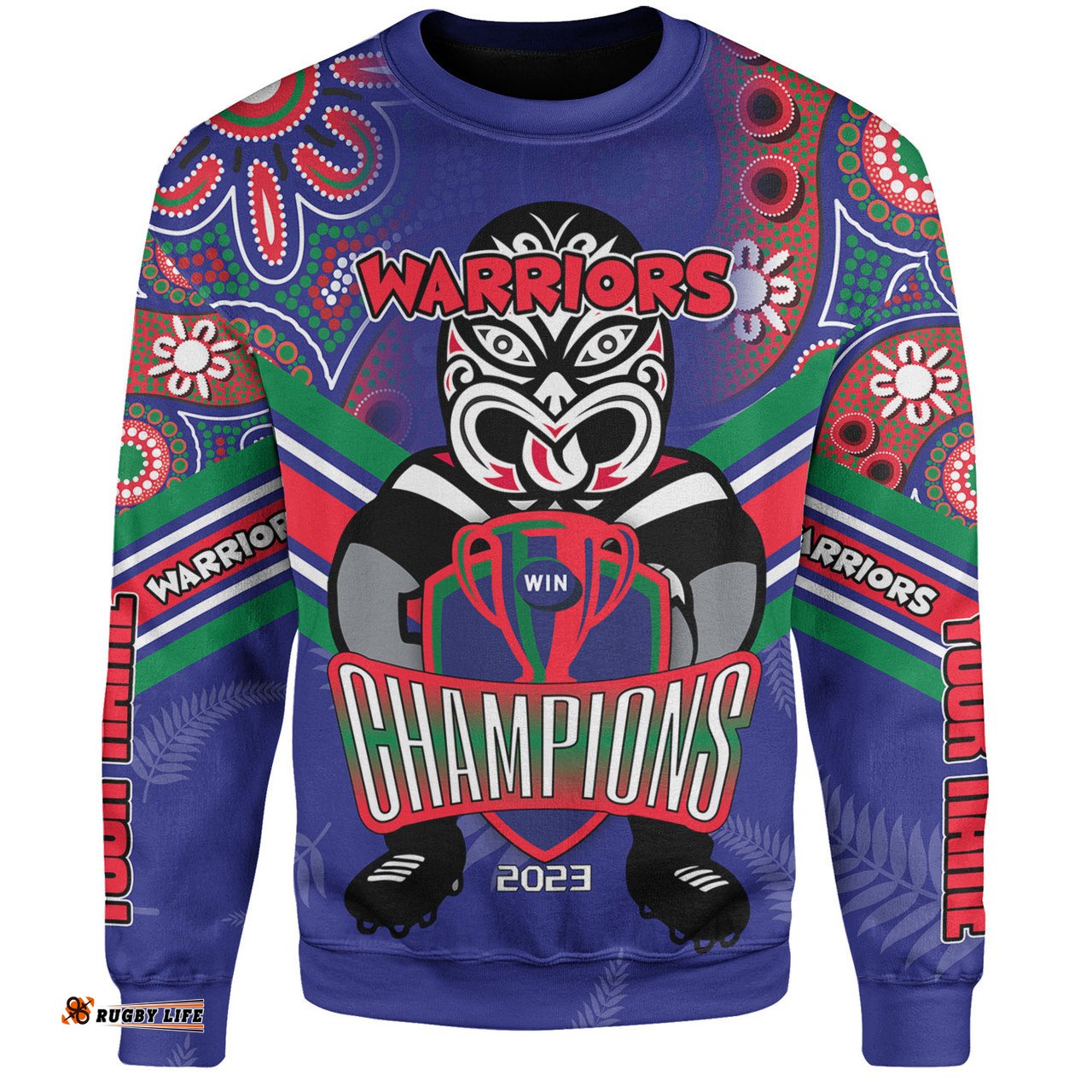 Amazing Aussie New Zealand Warriors Sport Custom Talent Win Games But Teamwork And Intelligence Win Championships With Aboriginal Style Sweatshirt