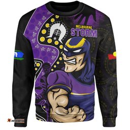 Amazing Aussie Melbourne Storm NAIDOC Indigenous Warrior Spirit Sweatshirt