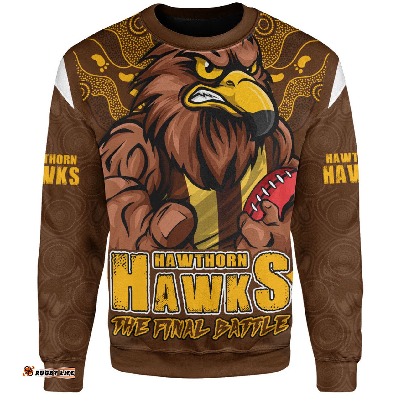Amazing Aussie Hawthorn Final Clash Battle Edition Sweatshirt
