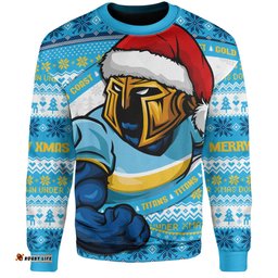 Amazing Aussie Gold Coast Titans Ugly Knit Style For Christmas Game Fans Sweatshirt