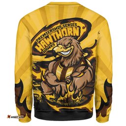 Amazing Aussie Hawthorn Premiership Series Flame Edition Sweatshirt