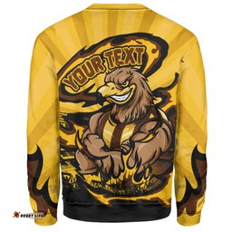 Amazing Aussie Hawthorn Premiership Series Flame Edition Sweatshirt