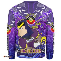 Amazing Aussie Melbourne Storm Naidoc Week Custom For Our Elders Home Jersey Sweatshirt