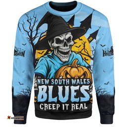 Amazing Aussie New South Wales Blues Dark Moon Rugby Halloween Battle Edition Sweatshirt