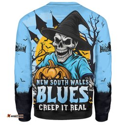 Amazing Aussie New South Wales Blues Dark Moon Rugby Halloween Battle Edition Sweatshirt