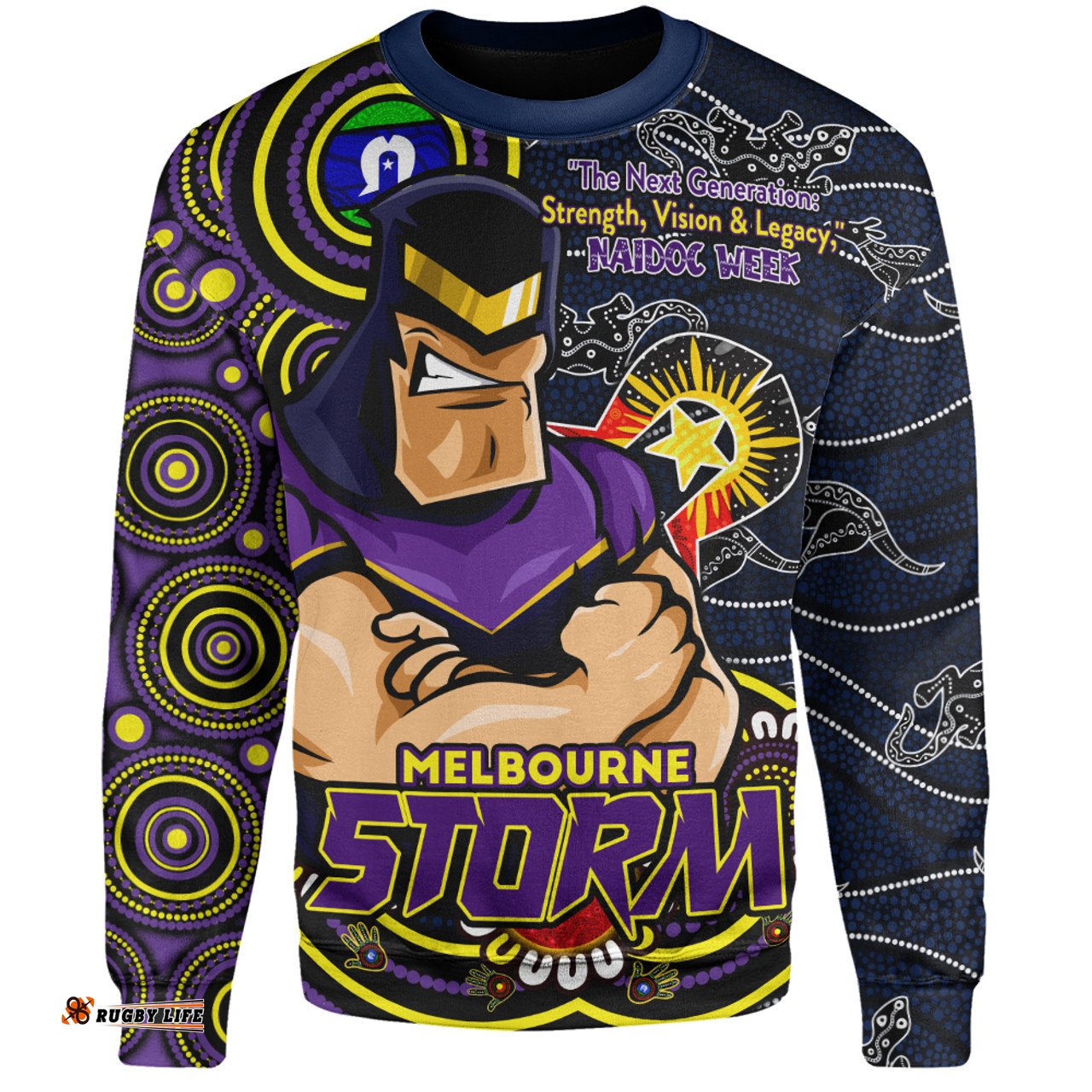 Amazing Aussie Melbourne Storm Spirit Of NAIDOC Series Sweatshirt