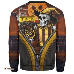 Amazing Aussie Hawthorn Halloween Night Reaper Zipper Sweatshirt