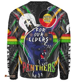 Amazing Aussie Penrith Panthers Naidoc Week Custom Penrith Panthers Naidoc Week For Our Elders Australian Indigenous Dot Art Sweatshirt